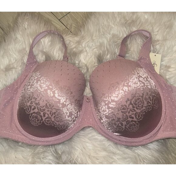 Soma Stunning Support Full Coverage Bra Lace Lined UW Womens 42DD Pink New - Picture 3 of 6